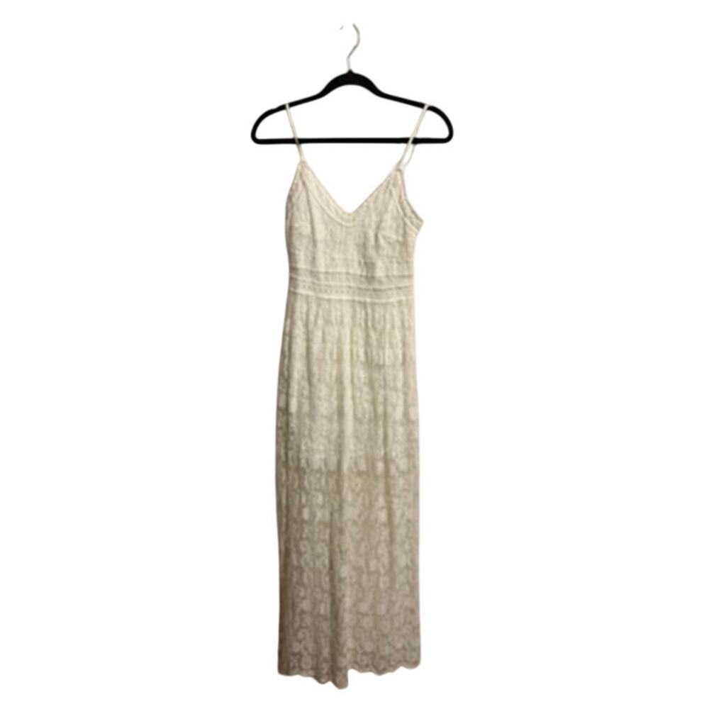 Altar'd State Women's Sleeveless White Lace Maxi Dress - NWT - Extra Small